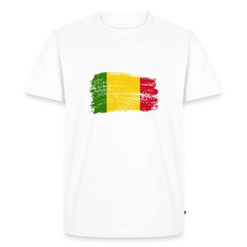 Drapeau de Mali - T-shirt Premium bio Homme - blanc - Devant - Nico (187cm)