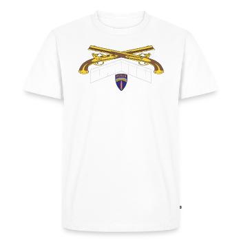 Berlin Law - Inside the Wall / 287th MP CO - Men's Premium Organic T-Shirt - white - Front - Nico (187cm)