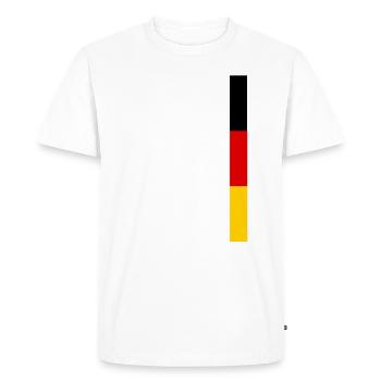 Allemagne Drapeau Allemagne Drapeau Allemand Allemand - T-shirt Premium bio Homme - blanc - Devant - Nico (187cm)