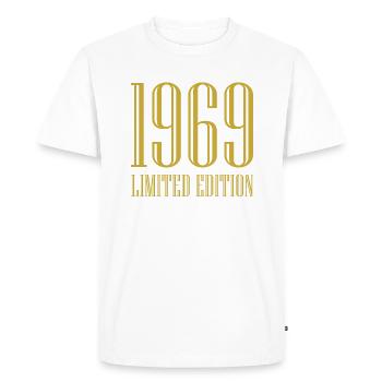 1969 édition limitée anniversaire cadeau femme mari - T-shirt Premium bio Homme - blanc - Devant - Nico (187cm)