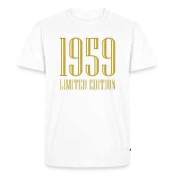 1959 édition limitée anniversaire cadeau femme mari - T-shirt Premium bio Homme - blanc - Devant - Nico (187cm)
