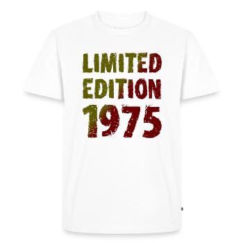 1975 édition limitée anniversaire cadeau femme mari - T-shirt Premium bio Homme - blanc - Devant - Nico (187cm)