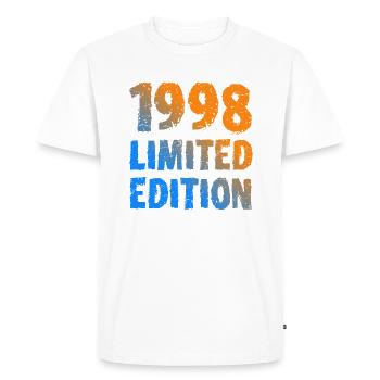 1998 édition limitée cadeau d’anniversaire femme mari - T-shirt Premium bio Homme - blanc - Devant - Nico (187cm)