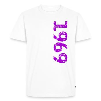 1969 édition limitée anniversaire cadeau femme mari - T-shirt Premium bio Homme - blanc - Devant - Nico (187cm)