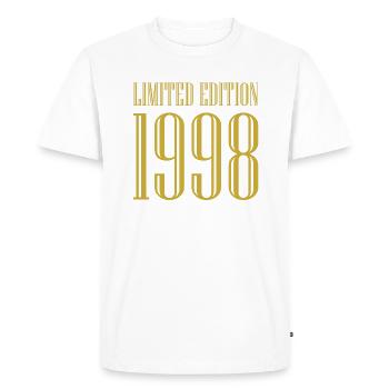 1998 édition limitée cadeau d’anniversaire femme mari - T-shirt Premium bio Homme - blanc - Devant - Nico (187cm)