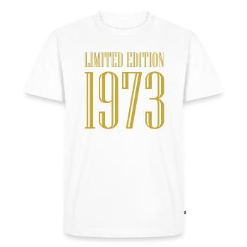 1973 édition limitée anniversaire cadeau femme mari - T-shirt Premium bio Homme - blanc - Devant - Nico (187cm)