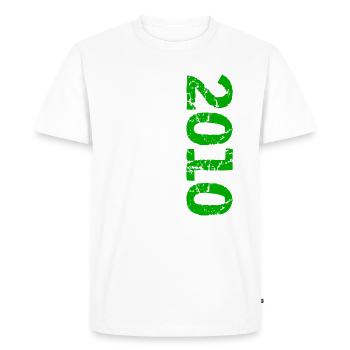 2010 Édition Limitée Anniversaire Cadeau Femme Mari - T-shirt Premium bio Homme - blanc - Devant - Nico (187cm)