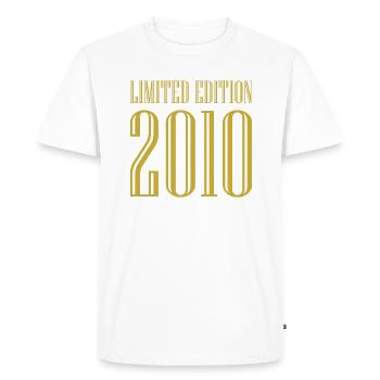 2010 Édition Limitée Anniversaire Cadeau Femme Mari - T-shirt Premium bio Homme - blanc - Devant - Nico (187cm)