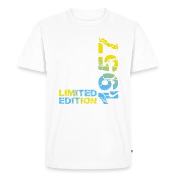 1957 édition limitée anniversaire cadeau femme mari - T-shirt Premium bio Homme - blanc - Devant - Nico (187cm)
