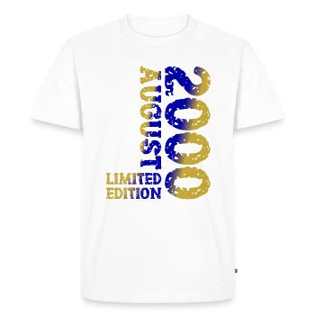 2000 Août Édition Limitée 23e Tenue d’anniversaire - T-shirt Premium bio Homme - blanc - Devant - Nico (187cm)