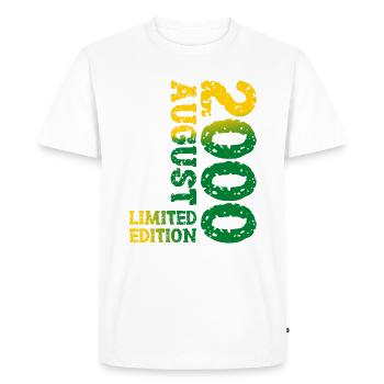 2000 Août Édition Limitée 23e Tenue d’anniversaire - T-shirt Premium bio Homme - blanc - Devant - Nico (187cm)