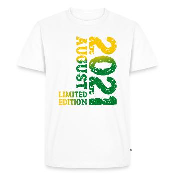2021 août édition limitée 2nd anniversaire tenue - T-shirt Premium bio Homme - blanc - Devant - Nico (187cm)