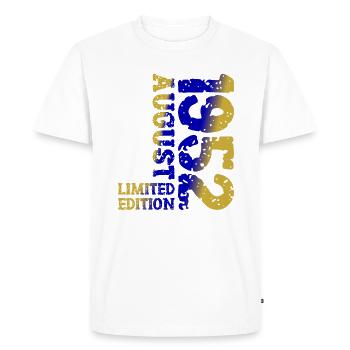 1952 Août Édition Limitée 71e Tenue d’anniversaire - T-shirt Premium bio Homme - blanc - Devant - Nico (187cm)