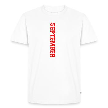 2000 Septembre Édition Limitée 23rd Birthday Deco - T-shirt Premium bio Homme - blanc - Devant - Nico (187cm)