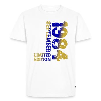 1984 Septembre Edition Limitée 39th Birthday Deco - T-shirt Premium bio Homme - blanc - Devant - Nico (187cm)