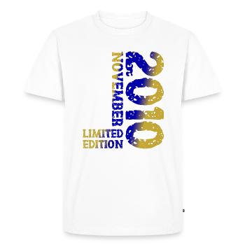 2010 Novembre Édition Limitée 13e Anniversaire Décoration - T-shirt Premium bio Homme - blanc - Devant - Nico (187cm)