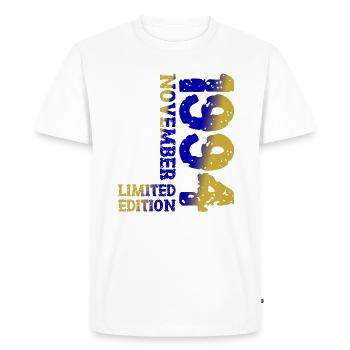 1994 November Limited Edition 29th Birthday Decoration - Men's Premium Organic T-Shirt - white - Front - Nico (187cm)