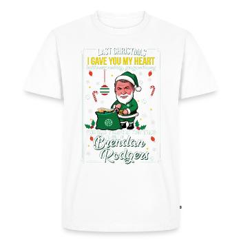 Last Christmas - Men's Premium Organic T-Shirt - white - Front - Nico (187cm)