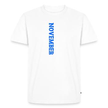 1987 novembre édition limitée 36e anniversaire décoration - T-shirt Premium bio Homme - blanc - Devant - Nico (187cm)