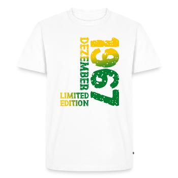 1967 décembre Limited Edition 56e anniversaire décoration - T-shirt Premium bio Homme - blanc - Devant - Nico (187cm)