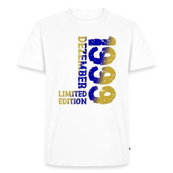 1999 décembre édition limitée 24e anniversaire décoration - T-shirt Premium bio Homme - blanc - Devant - Nico (187cm)