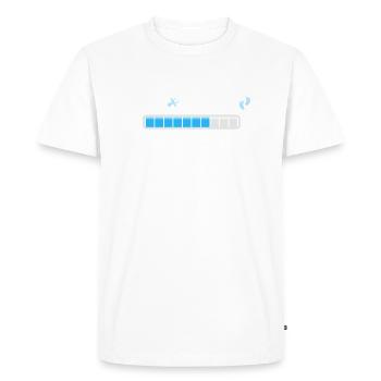 Papa 2024 Chargement Paternité Papa Devenir Papa - T-shirt Premium bio Homme - blanc - Devant - Nico (187cm)