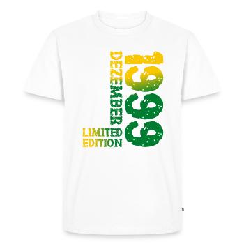 1999 décembre édition limitée 24e anniversaire décoration - T-shirt Premium bio Homme - blanc - Devant - Nico (187cm)