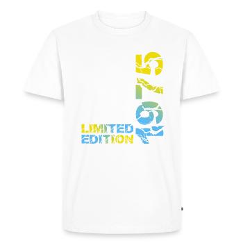 1975 édition limitée anniversaire cadeau femme mari - T-shirt Premium bio Homme - blanc - Devant - Nico (187cm)