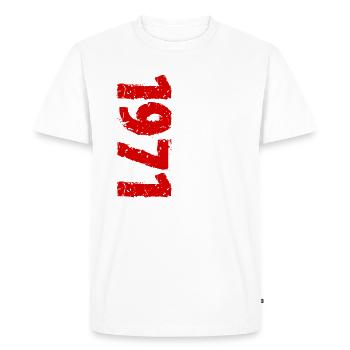 1971 édition limitée anniversaire cadeau femme mari - T-shirt Premium bio Homme - blanc - Devant - Nico (187cm)