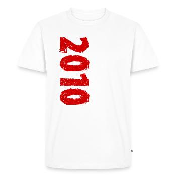 2010 Édition Limitée Anniversaire Cadeau Femme Mari - T-shirt Premium bio Homme - blanc - Devant - Nico (187cm)