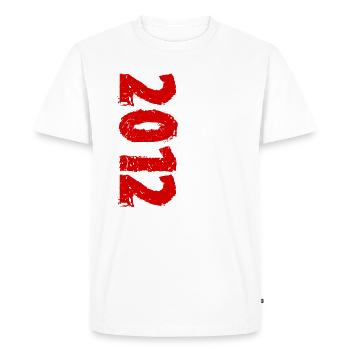 2012 Édition Limitée Anniversaire Cadeau Femme Mari - T-shirt Premium bio Homme - blanc - Devant - Nico (187cm)