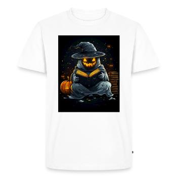Cadeau d’Halloween Femmes Hommes Enfants Décoration - T-shirt Premium bio Homme - blanc - Devant - Nico (187cm)