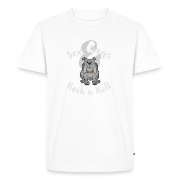 Chien dogue sort gît Wuff sexe rütters chien amoureux - T-shirt Premium bio Homme - blanc - Devant - Nico (187cm)