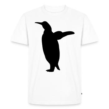 Motif animalier de fruits de mer de l'eau de pingouin - T-shirt Premium bio Homme - blanc - Devant - Nico (187cm)