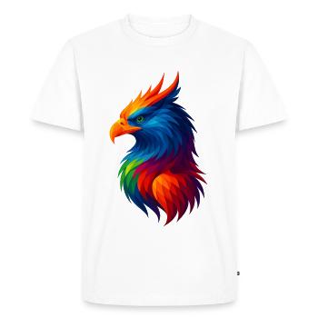 Animaux polygonaux de style WPAP - Griffin - T-shirt Premium bio Homme - blanc - Devant - Nico (187cm)