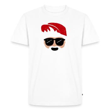Funny Santa 2018 - Yo Yo Yo! Christmas 2018 Shirt - Men's Premium Organic T-Shirt - white - Front - Nico (187cm)