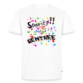 Rentree 3 - T-shirt Premium bio Homme - blanc - Devant - Nico (187cm)