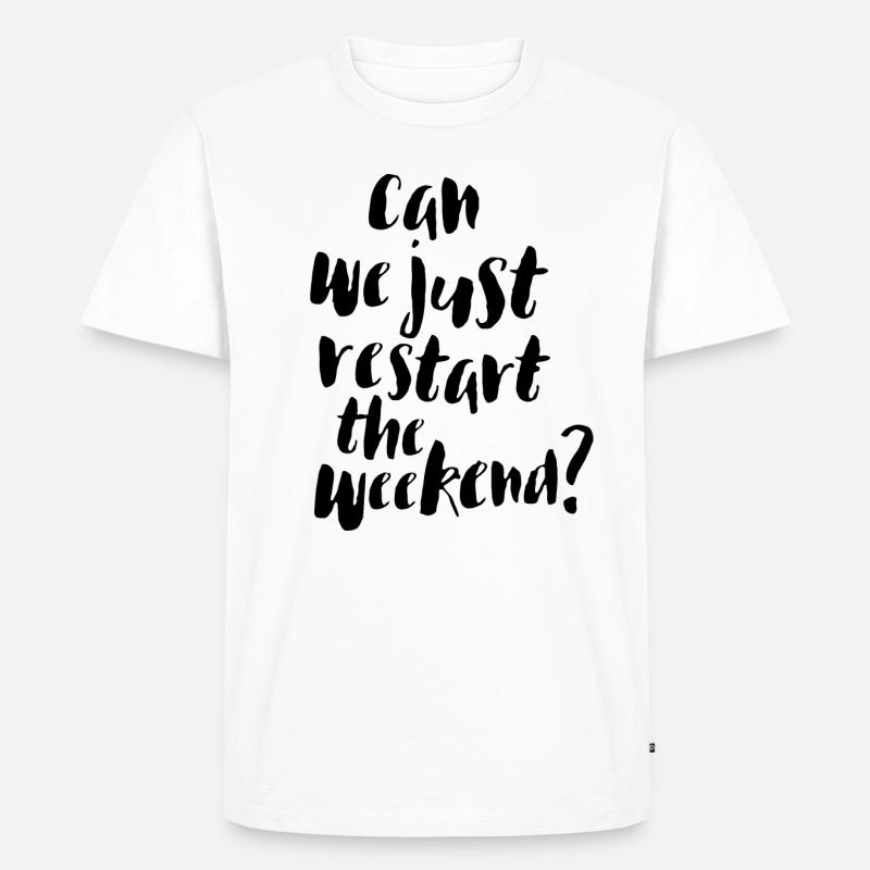 Wochenend-Angebotsgrafik - Männer Premium Bio T-Shirt - Weiß