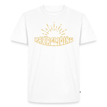 Parapente version hippie - T-shirt Premium bio Homme - blanc - Devant - Nico (187cm)