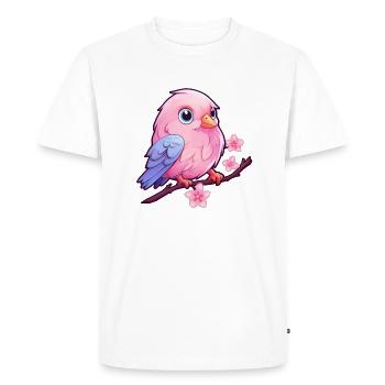 cute little bird - Men's Premium Organic T-Shirt - white - Front - Nico (187cm)