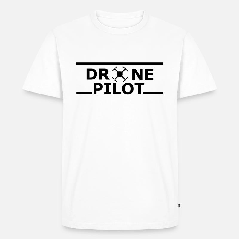 DRONE PILOT - Drone Pilot - Men's Premium Organic T-Shirt - white