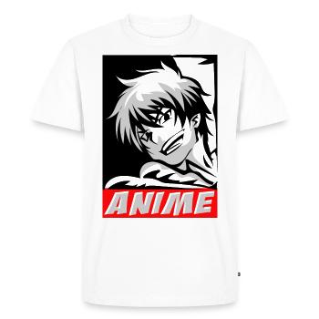 Anime Manga Garçon - T-shirt Premium bio Homme - blanc - Devant - Nico (187cm)