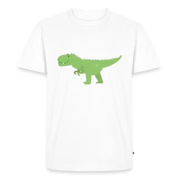 Dinosaures - T-shirt Premium bio Homme - blanc - Devant - Nico (187cm)