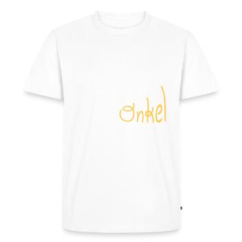 Parrain - T-shirt Premium bio Homme - blanc - Devant - Nico (187cm)