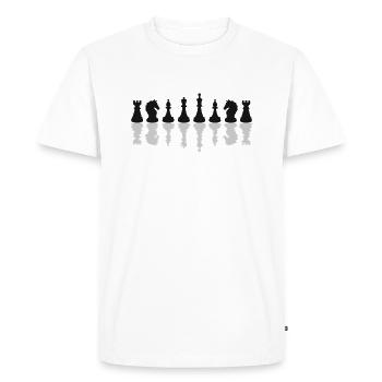 Échecs d’échecs jeu d’échecs - T-shirt Premium bio Homme - blanc - Devant - Nico (187cm)