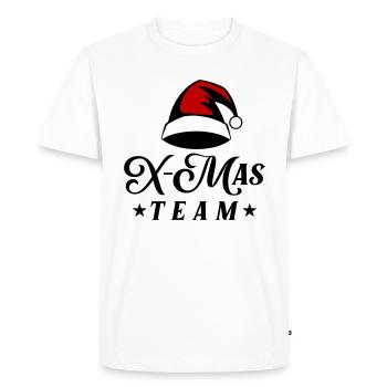 Équipe de Noël - T-shirt Premium bio Homme - blanc - Devant - Nico (187cm)