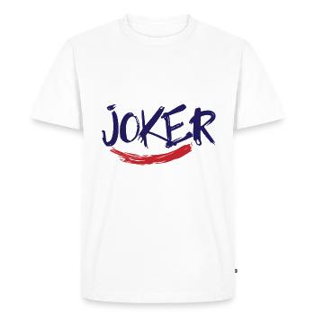 Joker Smile Movie Cinema - Men's Premium Organic T-Shirt - white - Front - Nico (187cm)