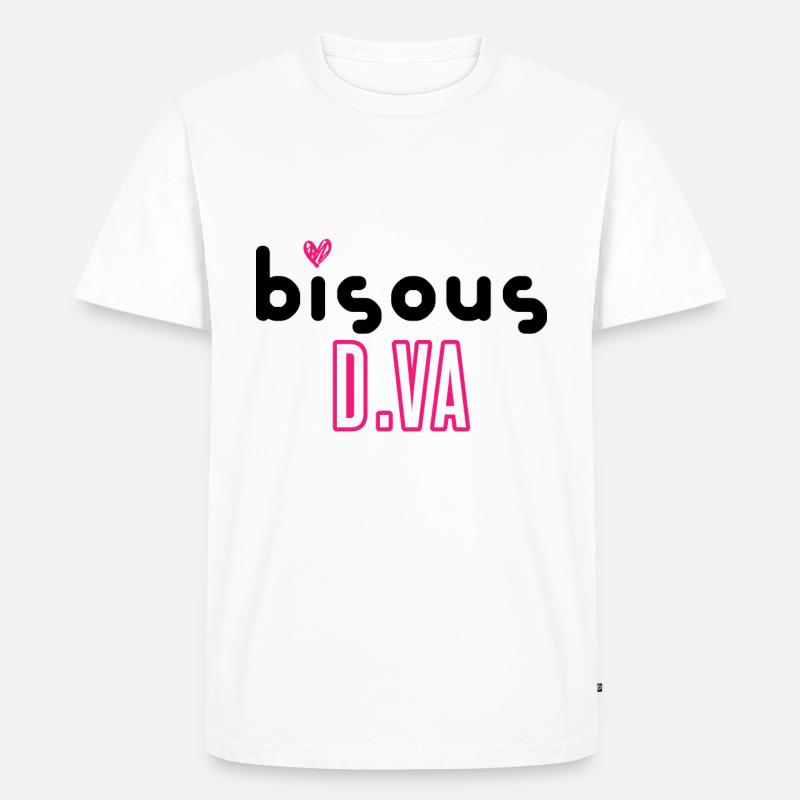 Küsschen D.VA - Männer Premium Bio T-Shirt - Weiß