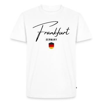 J’adore Francfort, la fierté allemande - T-shirt Premium bio Homme - blanc - Devant - Nico (187cm)