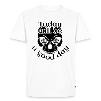 Porte-bonheur pour les joueurs de rôle - T-shirt Premium bio Homme - blanc - Devant - Nico (187cm)